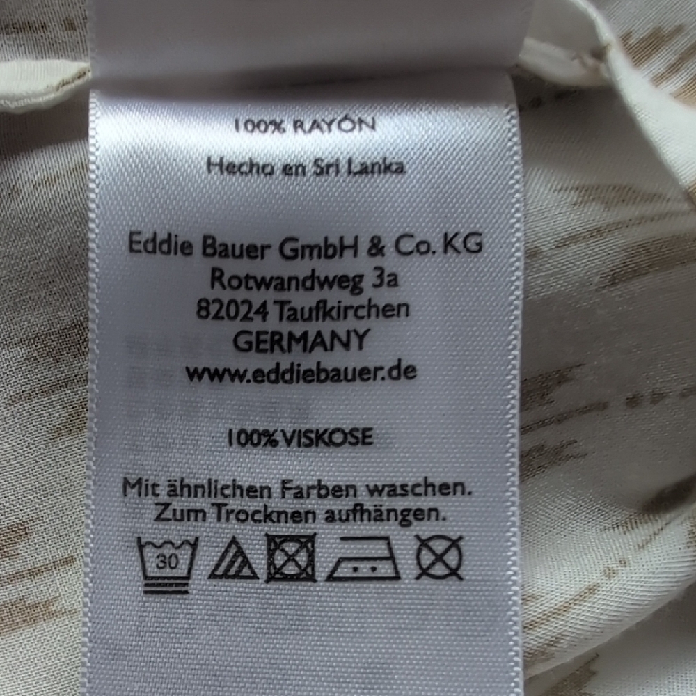EDDIE BAUER Sunrise Sleeveless Popover Batik Blouse - Picture 13 of 13
